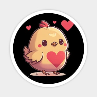 Valentine's Day Chicken Magnet